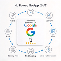 Carte NFC personnalisée pour avis Google, puce NTAG215, autocollant carré adhésif blanc 100x100mm pour les commentaires et les adhésions de restaurant