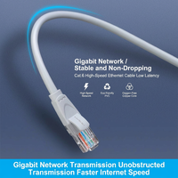 Cable Ethernet RJ45 Cat6 Cat7 STP de Transmisión Gigabit Estable para Conexión de Smart TV y Decodificador