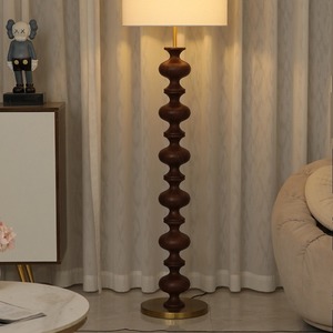 Floor <b>Lamp</b> Led Light Source <b>Switch</b> Control Warm Ambient Lighting Home Decor Rustic Artistic Design Living Room Style - Product Image 2