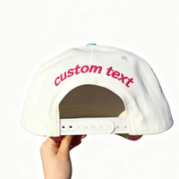 Casquettes Snapback Personnalisées avec Visière Arc-en-ciel, Casquettes Trucker à 5 Panneaux Color Block, Casquettes de Baseball à Visière Colorée