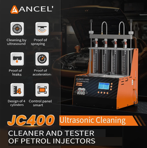 เครื่องทำความสะอาด<span class=keywords><strong>หัว</strong></span><span class=keywords><strong>ฉีด</strong></span>อัลตราโซนิก ANCEL JC400 สำหรับ<span class=keywords><strong>หัว</strong></span><span class=keywords><strong>ฉีด</strong></span>น้ำมันเบนซินแบบฉีดตรง 4 สูบ 1-20 บาร์ หน้าจอ 6 ภาษา - Product Image 6