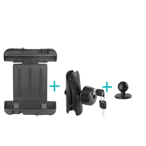 Anti-theft 10 Inch <b>Tablet</b> Mount <b>for</b> Zebra and Lenovo <b>Tablets</b> with Medium Double Socket Arm Ball Head Lock - Product Image 1