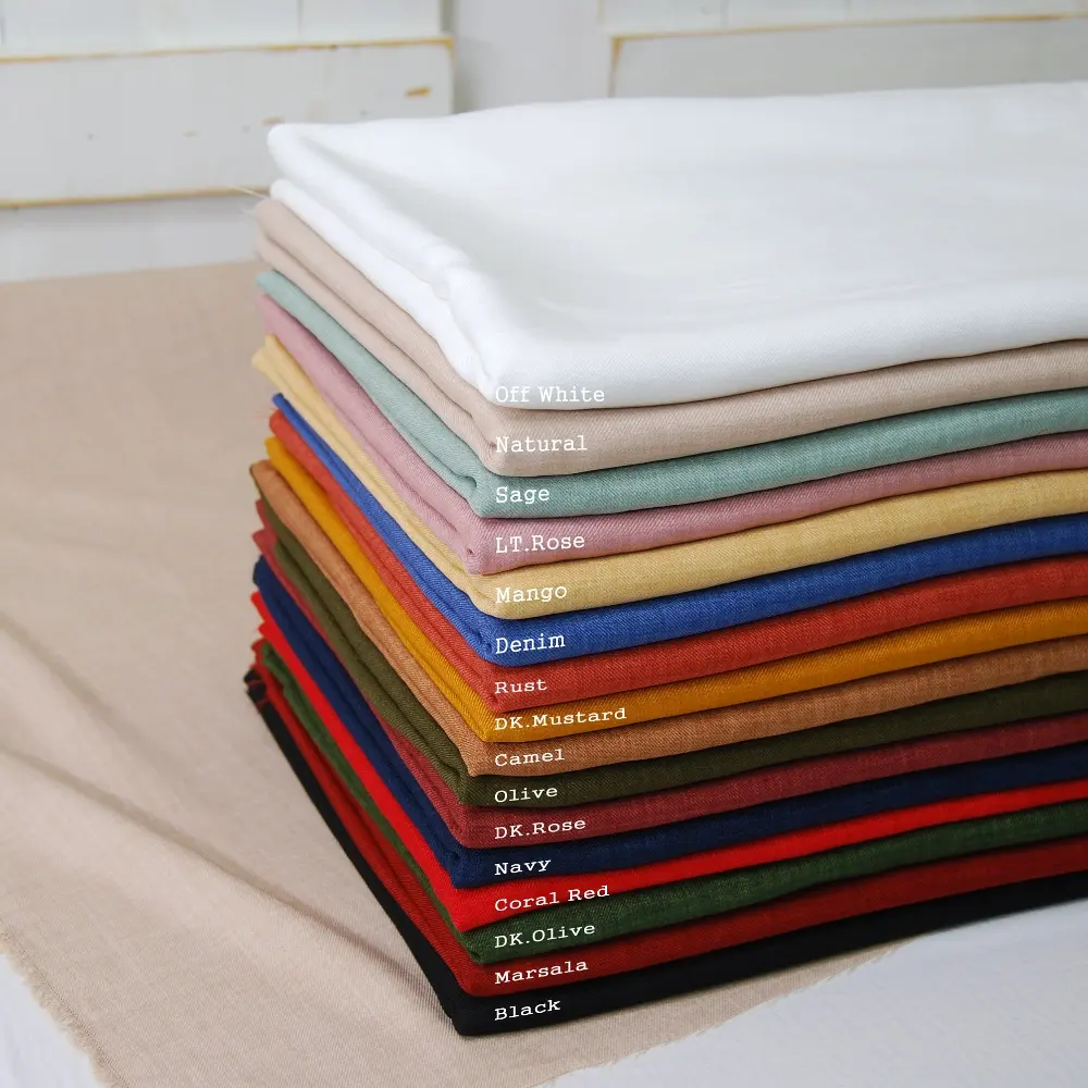 High quality high-end linen cotton striped linen fabric for clothes Clothing plain fabric 55%linen 45%cotton