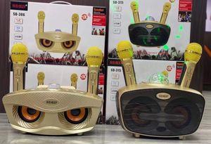 SD306 20W Bass Sound Family KTV 2 en 1 Karaoke portátil <span class=keywords><strong>BT</strong></span> Altavoz inalámbrico con micrófono de mano dual Altavoz de búho - Product Image 6