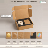 Boîte en carton kraft haut de gamme personnalisée pour l'emballage de vêtements et de cosmétiques avec impression couleur, boîtes d'emballage avec logo