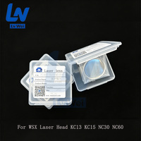 WSX Orijinal Koruyucu Windows 182 305 37*7 Lazer Optik Lens, WSX Fiber Lazer Kafası KC13 KC15 NC30 NC60 için 10'lu Toplu Paket