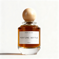 Flacon de parfum en verre transparent cylindrique de luxe personnalisé de haute qualité, vide, avec pulvérisateur à sertir, 100 ml, avec impression d'écran et diffuseur à roseaux