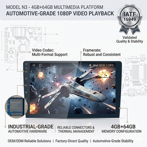 <span class=keywords><strong>Autoradio</strong></span> Android N3 9 pouces 11,5 pouces à bouton unique, 4 Go de RAM, 64 Go de ROM, Android 10.0, CarPlay, <span class=keywords><strong>GPS</strong></span>, DSP, IATF16949, LODARK Factory - Product Image 5