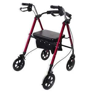 두 배 손 브레이크를 가진 조정가능한 보행자 물리 치료 장비 장애인 접히기를 위해 편리한 의학 건강 관리 Rollator