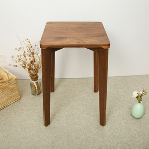 Modern Minimalist Wooden <b>Stool</b> Square Design Durable Home Living Room Adult High <b>Stool</b> For <b>Dining</b> <b>Table</b> Use - Product Image 2