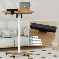 Prise de pince de bureau de vente directe avec 3 prises secteur et 3 ports USB PD18W charge rapide 10A pour une utilisation au bureau