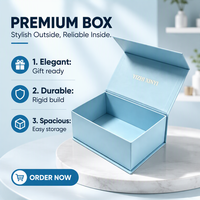 Maßgefertigte Kleine Mengen Magnetische Buchförmige Geschenkbox mit Individuellem Logodruck Verpackung für Geschenke