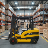 Chariot élévateur électrique JICHUAN AWD 2026 avec longueur de fourche de 3,38 m, pneus pleins, capacité de 1,5 à 3,5 tonnes, déplaceur latéral électrique pour la manutention de marchandises en conteneurs