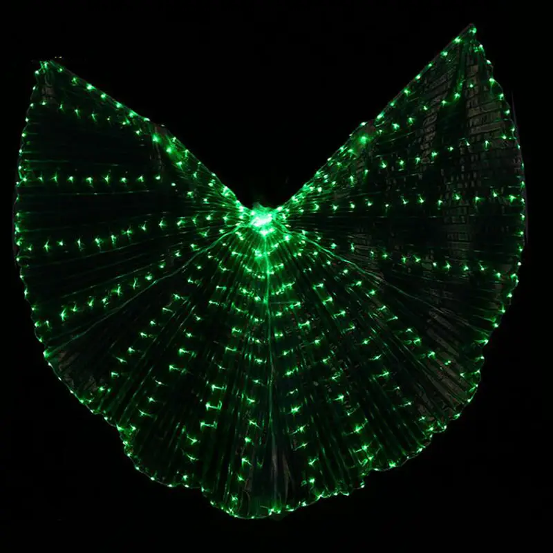 Ailes de danse du ventre LED, magnifique accessoire de spectacle de scène, costume lumineux