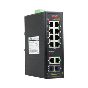 Commutateur fibre PoE industriel à liaison montante Gigabit non géré à <span class=keywords><strong>8</strong></span> ports - Product Image 1