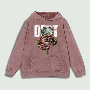 Sudadera con Capucha Debt Graphic 100% Algodón, Almacén en EE. UU., 6 Colores - Product Image 2