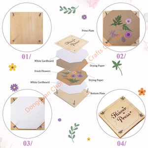 7 X 7 Inches Wooden <strong>Flower</strong> <strong>Press</strong> <strong>Kit</strong> for Adults and Kids Leaf Plant <strong>Flower</strong> <strong>Press</strong> <strong>Kit</strong> DIY Dried Pressed <strong>Flowers</strong> Home Decor - Product Image 2
