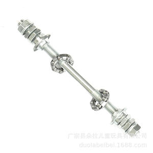 Juego de Ejes para Bicicleta Duolabei Bei, de Acero, Atornillables, 8mm Delantero, 10mm Trasero, Tipo Tuerca, para Bicicletas Infantiles - Product Image 5