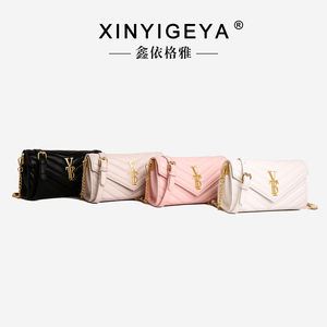 กระเป๋าสะพายข้างผู้หญิงระดับไฮเอนด์ ดีไซน์มีซิปและหัวเข็มขัด กำลังเป็นที่นิยมในปัจจุบัน 2525 - Product Image 6