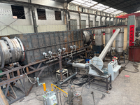 Four rotatif de carbonisation sans fumée pour coques de noix de palme, feuilles de palmier, biochar et granulés de biomasse, équipement de pyrolyse 500-700KG/H