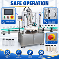 Machine de remplissage de poudre DEEPACK avec doseur à vis sans fin sélectionné pour les essais de flux de produit et la vérification de la dose des contenants
