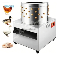 Machine à plumer les poulets DIY haute capacité en acier inoxydable, équipement d'abattage pour ferme et ligne d'abattage