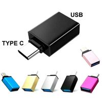 El mejor regalo OEM Logo USB C macho a USB hembra OTG adaptador Mini venta al por mayor 2,0/3,0 HUB para computadora portátil teléfono móvil Aleación de Zinc Salida de CC