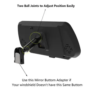 원래 브래킷이있는 7 인치 컬러 TFT LCD 화면 자동차 모니터 카메라 자동차 거울을 뒤집기위한 OEM 자동차 백미러 모니터