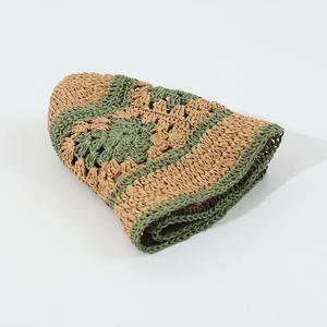 2025 fait à la main Crochet parasol <span class=keywords><strong>chapeau</strong></span> papier <span class=keywords><strong>paille</strong></span> pêcheur <span class=keywords><strong>chapeau</strong></span> crème solaire coeur conception pliable seau <span class=keywords><strong>chapeau</strong></span> - Product Image 4