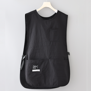 Tablier sans manches de couleur unie avec logo imprimé personnalisé pour restaurant, cuisine, tabliers de cuisine pour chef, serveur, café, barbier - Product Image 5