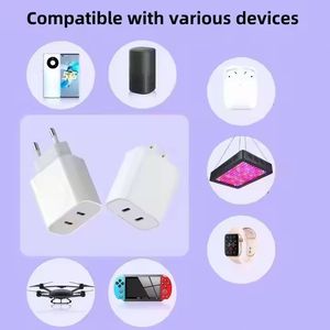 Dual <b>Type</b> <b>C</b> Wall Charger 40W PD QC3.0 Fast Charging <b>USB</b> <b>C</b> Mobile Phone Wall Adapter - Product Image 5