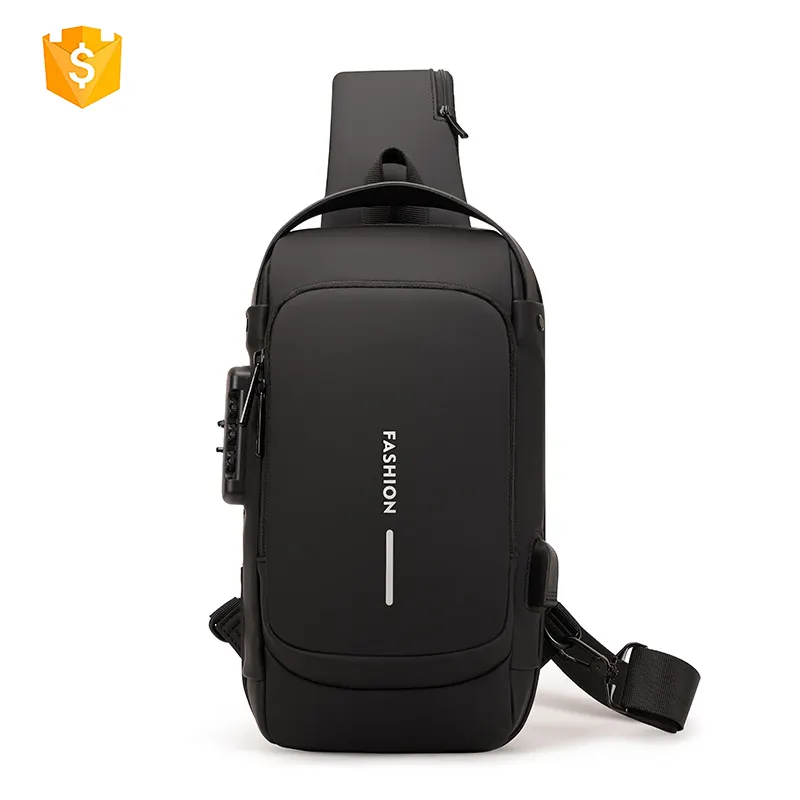 Men's chest bag cross-border simple fashion shoulder bag chest multi-purpose backpack sports leisure splash-proof crossbody bag