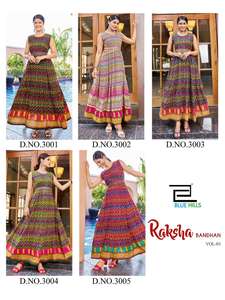 Vestido Anarkali largo de nuevo diseño de calidad estándar con cinturón bordado para mujer, moda al mejor precio para exportar desde India - Product Image 6
