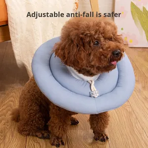 <span class=keywords><strong>Collar</strong></span> de gato y perro Elizabeth antimordeduras y antilamidas con patrón de impresión Suministros de cuero para el cuidado de mascotas - Product Image 2