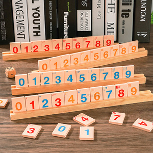 Juego de mesa de mahjong digital con diseño de perro guapo, juguete de madera para niños de 4 a 6 años, juego de cartas cognitivo que estimula el cerebro - Product Image 3