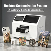 Imprimante à plat UV automatique tout-en-un AI 2400 DPI pour l'impression personnalisée de coques de téléphone / coques d'AirPods / aimants de réfrigérateur / souvenirs