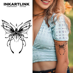 Autocollant de tatouage temporaire personnalisé Cyberpunk Papillon, imperméable, longue durée (15 jours), semi-permanent, pour bras, épaule, <span class=keywords><strong>femme</strong></span> - Product Image 1