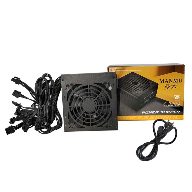 Manmu Certified Silent Multi-connector ATX3.1 PCIe5.1 RGB 750W 80 Plus Gold Power Supply 12V Gaming Desktop Certified in Stock