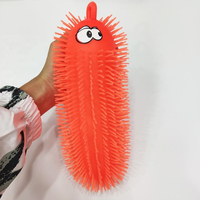 2025 nouveau doux spongieux ver Animal balle bouffante Led clignotant balle bouffante jouets balles d'extérieur