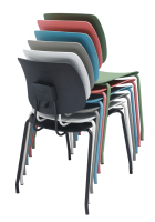 Chaise de bureau visiteur empilable moderne en gros avec dossier inclinable électrique réglable en PP et structure cantilever
