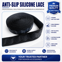 Bande élastique en silicone souple et confortable pour la taille des sous-vêtements