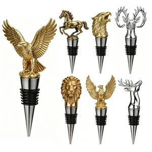 Creative Animal Design Custom Metal <b>Bottle</b> <b>Stopper</b> Stainless Steel Vacuum Sealed Wine Saver Plug for Bar Home Gift Craft - Product Image 1