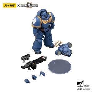 Figura de Acción Coleccionable Joytoy Dark Source <span class=keywords><strong>Warhammer</strong></span> 40k Edición Ultramarines Heavy Intercessor 1/18 con Accesorios - Product Image 5