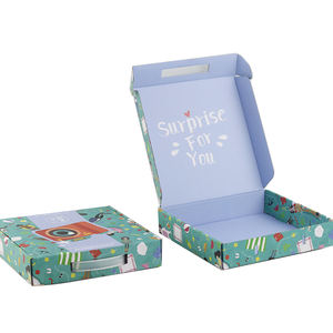 Venta al por mayor Eco Skincare / Beauty / Cloth Packing Wigs Beige Reciclado Mailer Box - Product Image 6