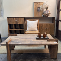 Table console moderne en teck massif pour salon, meubles de maison, durable et écologique