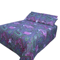 Parure de draps 4 pièces en polyester 300 fils/pouce² style chinois traditionnel pour lit Queen Size – Vente en gros de literie pour la maison