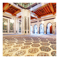 Tapis de prière traditionnel arabe personnalisé pour mosquée, salle de prière, avec tapis de couloir de haute qualité fabriqué à la machine