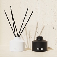 C & H vente en gros de luxe personnalisé décoration intérieure mat blanc noir céramique roseau diffuseur coffret cadeau