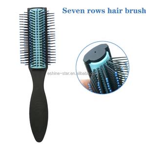 <span class=keywords><strong>Precio</strong></span> de fábrica profesional <span class=keywords><strong>Denman</strong></span> Brush 9 Rows Curly Custom Detangle Hair Brush con cabeza desmontable - Product Image 3