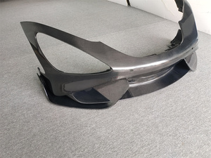 Actualización para McLaren <span class=keywords><strong>720S</strong></span> con kit de cuerpo de parachoques delantero de fibra de carbono completo estilo 765LT que incluye clips - Product Image 3